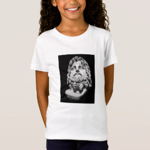 Greco Roman Marble Bust Classical Black and White  T-Shirt