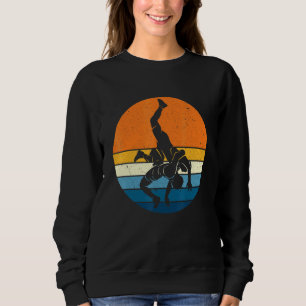 Greco Roman Wrestling Sports Retro Vintage Sunset  Sweatshirt