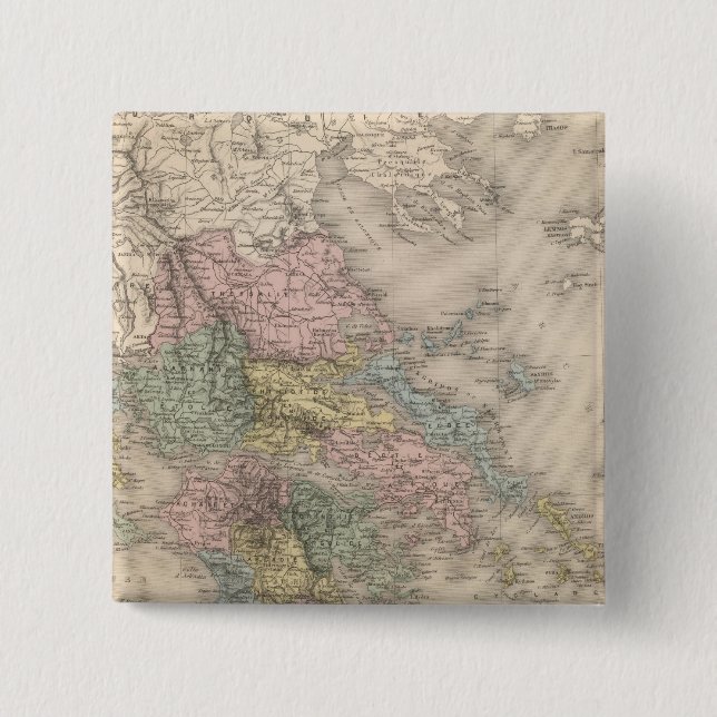 Greece 10 15 cm square badge (Front)