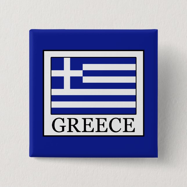 Greece 15 Cm Square Badge (Front)