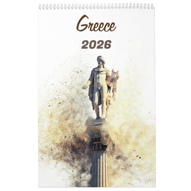 Greece 2026 Photo Calendar – Scenic Landscapes  (Cover)
