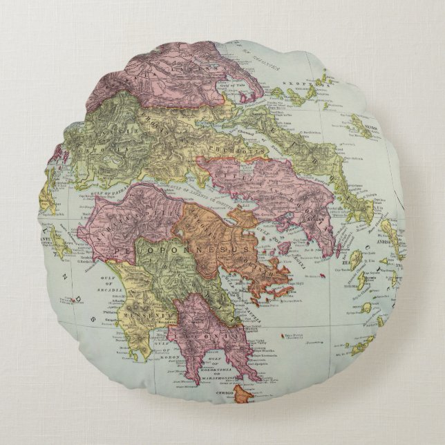 Greece 4 2 round cushion (Front)