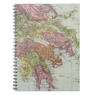 Greece 4 2 spiral notebook