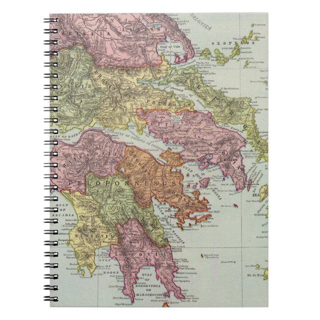 Greece 4 2 spiral notebook (Front)