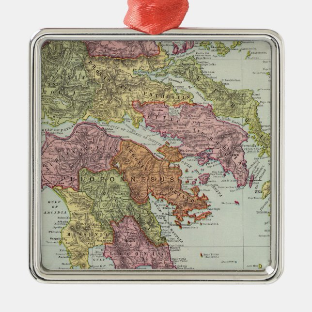 Greece 4 metal tree decoration (Front)