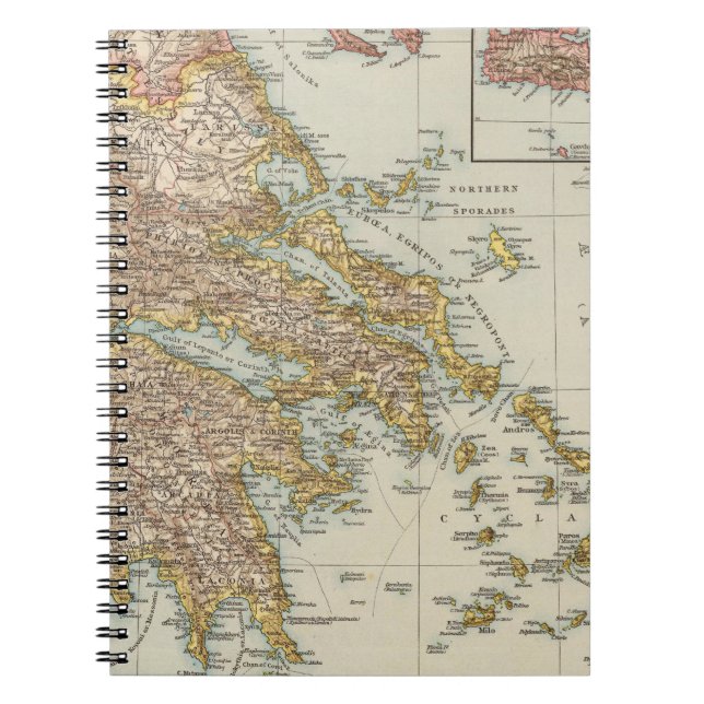 Greece 4 spiral notebook (Front)