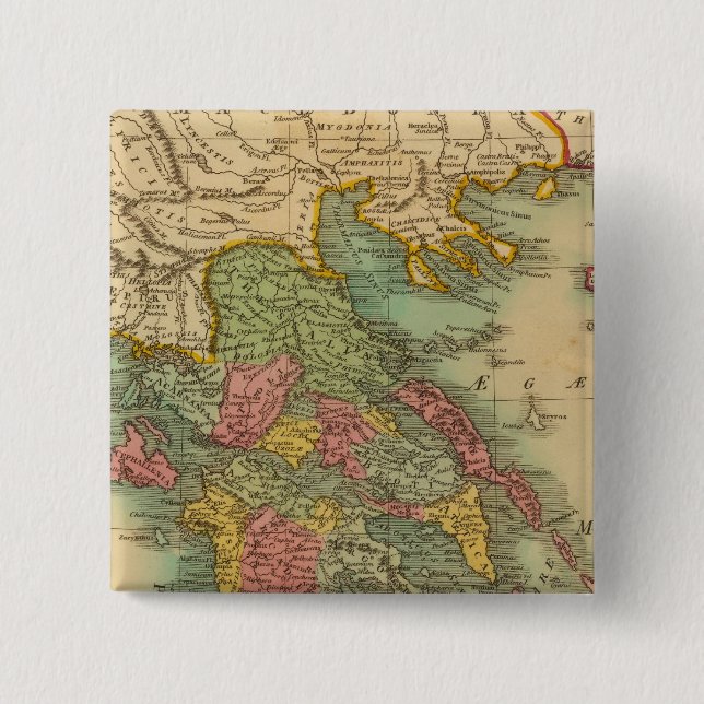 Greece 8 15 cm square badge (Front)