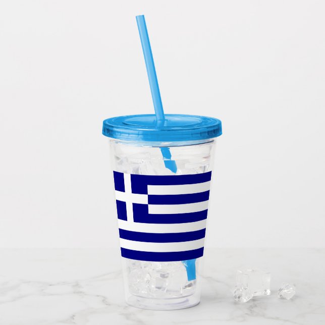 Greece Acrylic Tumbler (Front Ice)