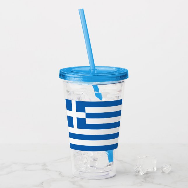 Greece Acrylic Tumbler (Front Ice)