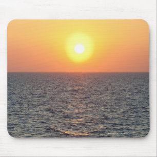 Greece, Aegean Sea horizon at sunset Mouse Pad