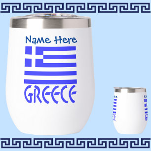 Greece and Greek Flag Blue Personalisation 