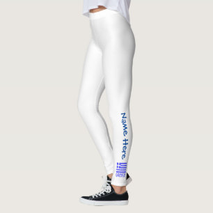 Greece and Greek Flag Blue Personalisation  Leggings