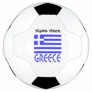 Greece and Greek Flag Personalised  Soccer Ball
