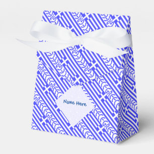 Greece and Greek Flag Tiled Blue Personalisation Favour Box