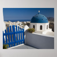 Greece and Greek Island of Santorini from the