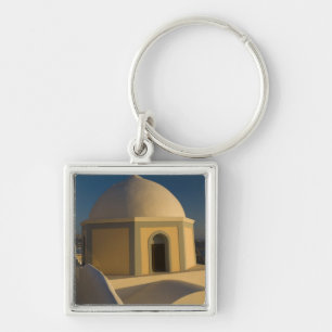 Greece and Greek Island of Santorini town of 2 Key Ring