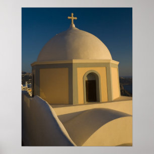 Greece and Greek Island of Santorini town of 2 Poster