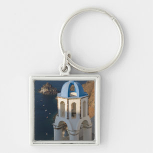 Greece and Greek Island of Santorini town of Oia 2 Key Ring