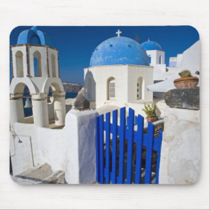 Greece and Greek Island of Santorini town of Oia 3 Mouse Pad