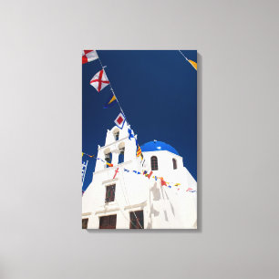 Greece and Greek Island of Santorini town of Oia 4 Canvas Print