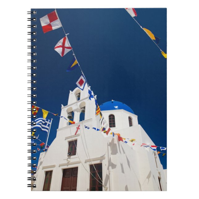 Greece and Greek Island of Santorini town of Oia 4 Notebook (Front)