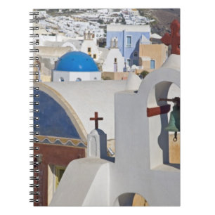 Greece and Greek Island of Santorini town of Oia 5 Spiral Notebook