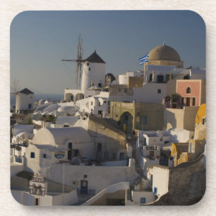 Greece and Greek Island of Santorini town of Oia Coaster