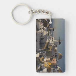 Greece and Greek Island of Santorini town of Oia Key Ring