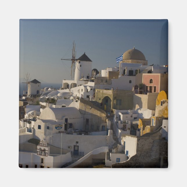 Greece and Greek Island of Santorini town of Oia Magnet (Front)