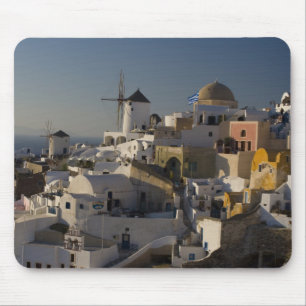 Greece and Greek Island of Santorini town of Oia Mouse Pad