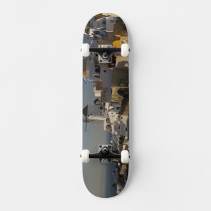 Greece and Greek Island of Santorini town of Oia Skateboard
