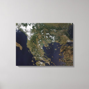 Greece and its surrounding countries canvas print