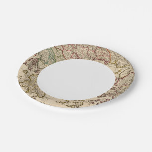 Greece and Macedonia Paper Plate