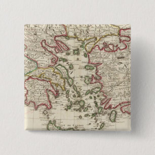 Greece and Turkey 15 Cm Square Badge