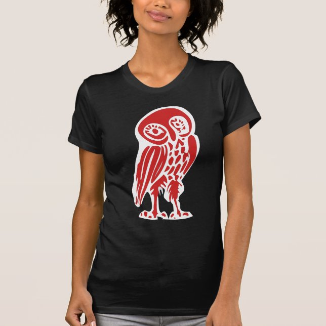 Greece Antike Eule T-Shirt (Front)