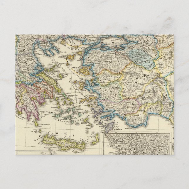 Greece, Asia Minor 1453 Postcard (Front)