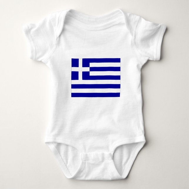 Greece Baby Bodysuit (Front)