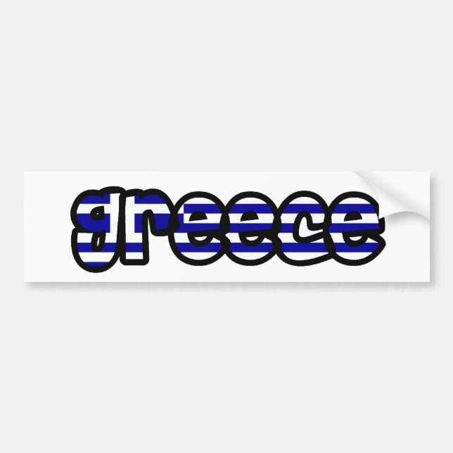 Greece Bumper Sticker (Front)