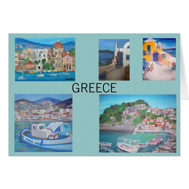 Greece Card (Front Horizontal)