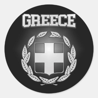Greece Coat of Arms Classic Round Sticker