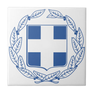 Greece Coat Of Arms Tile