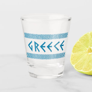 greece country nation text name symbol greek trave shot glass