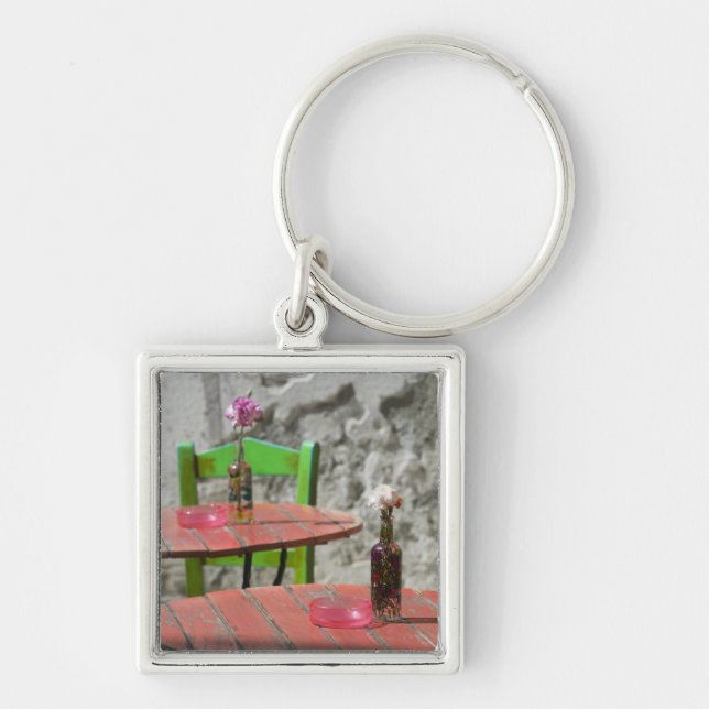 GREECE, CRETE, Hania Province, Hania: Colourful 2 Key Ring (Front)