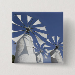 GREECE, CRETE, Iraklio Province, Ano Kera: 2 15 Cm Square Badge