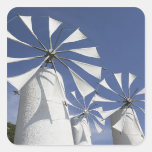 GREECE, CRETE, Iraklio Province, Ano Kera: 2 Square Sticker