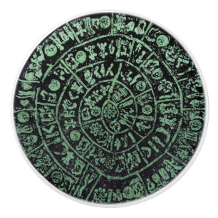 Greece Crete Phaistos ancient disc history code Mi Ceramic Knob