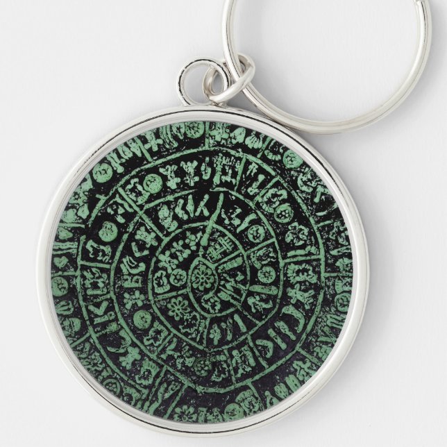 Greece Crete Phaistos ancient disc history code Mi Key Ring (Front)