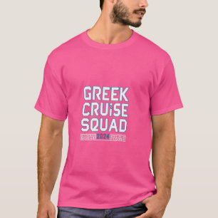 Greece Cruise Squad 2024 Summer Matching Family Gr T-Shirt