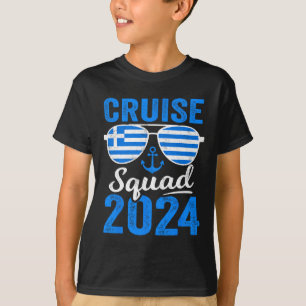 Greece Cruise Squad 2025 Matching Family Group Gre T-Shirt