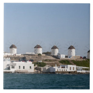 Greece, Cyclades Islands, Mykonos, Mykonos Town, Tile